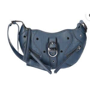 Jessica Simpson Courtney Crossbody Handbag Dark Blue Tidal Teal Faux Leather NWT